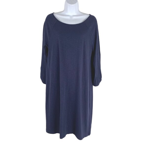 Lilly Pulitzer Surfcrest Dress Medium True Navy Blue‎ Cotton Modal NWT DR-1355 - Picture 1 of 12